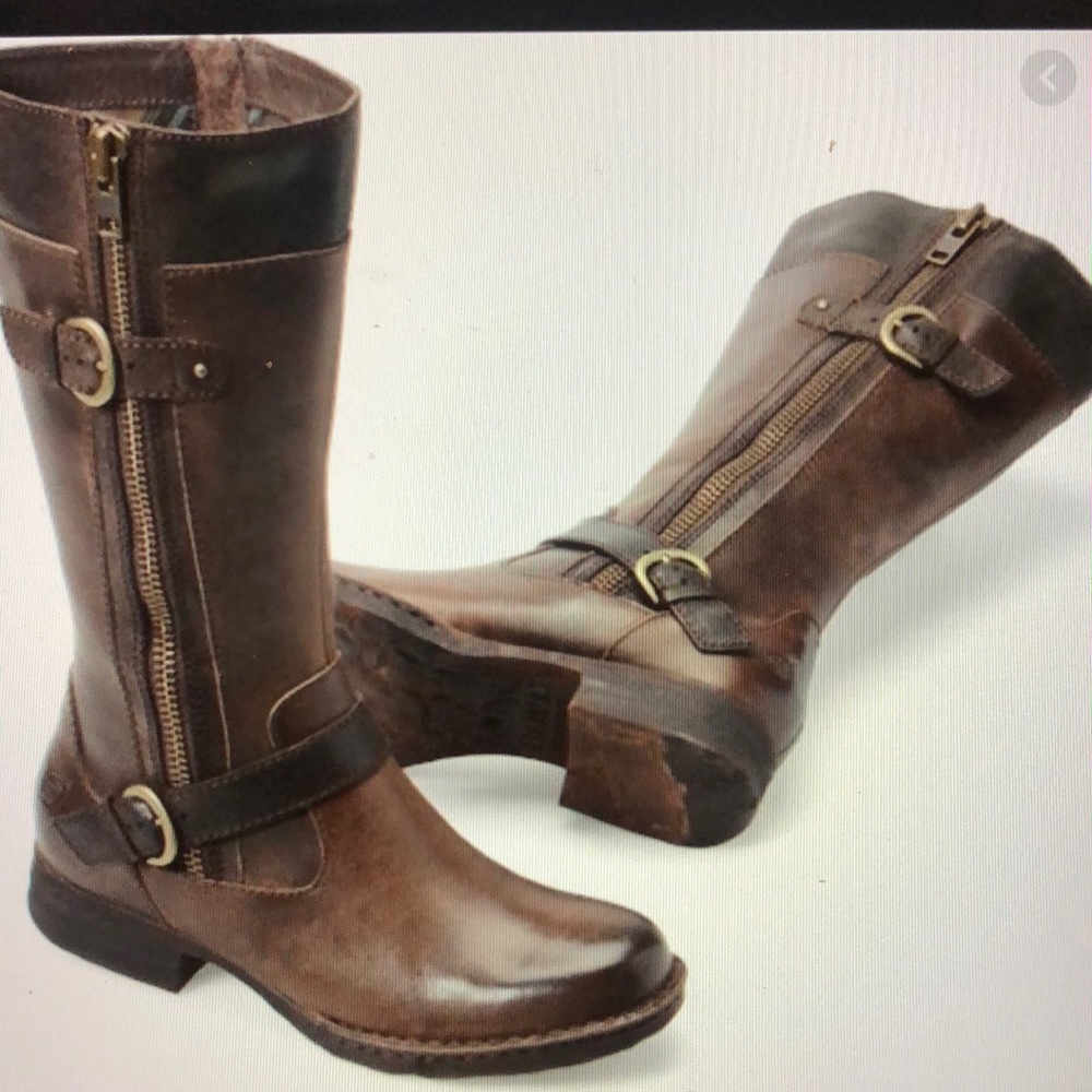 Born Kendall Dark Brown Leather Boots